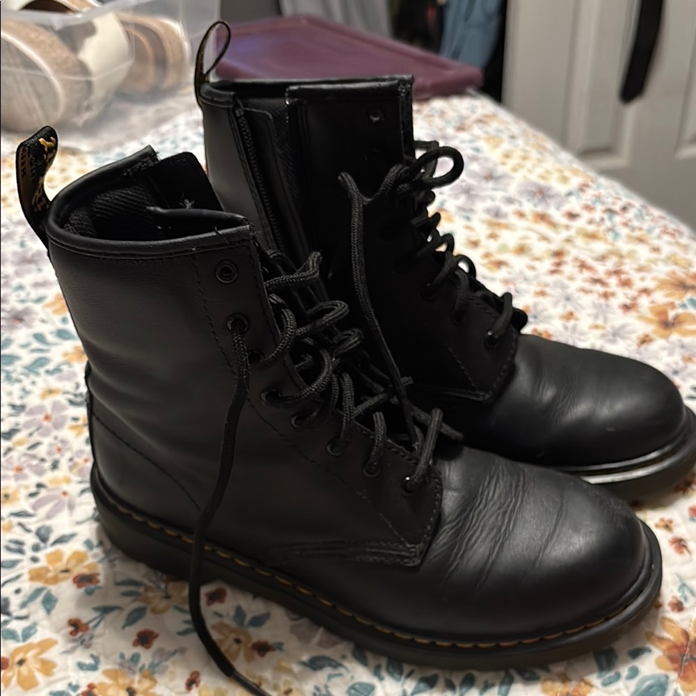 Dr. Martens Black Combat Boots